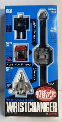 New 1985 Bandai WRISTCHANGER Toy Watch NOS Mib NeW Robot/Plane/Car Transformers - Image 1 of 4