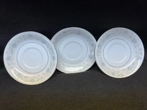 Lot of 3 English Garden 1221 Fine China Japan Tea Cup Saucers Pink Blue Flowers - Picture 1 of 3