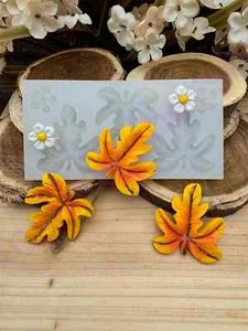Fall-autumn-maple leaves-plants handmade silicone mold for crafts - Picture 1 of 8