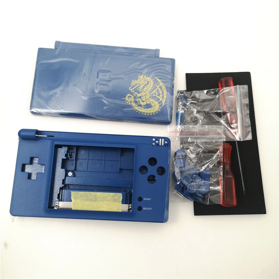 NDSL Blue Dragon Full Housing Shell Case+Buttons Kit for Nintendo DS Lite - Image 1 of 4