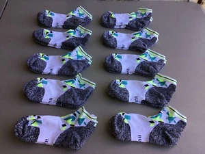 Women's HUE Ankle Socks w/ Arch Support Size Medium 10 Pair White Multi #325R - Picture 1 of 2
