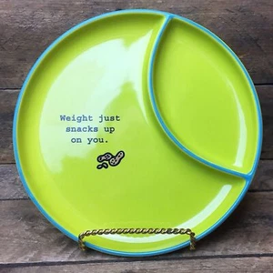 Weight Just Snacks Up On You Snack Plate Time to Celebrate Department 56 - Picture 1 of 3