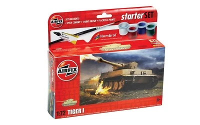 Airfix A55004 Tiger 1 Tank Plasitc Kit Stater Set - Image 1 of 2