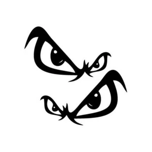 Espejo No Fear Bad Boy Eyes - Calcomanía de vinilo adhesiva para pared, coche, iPhone, iPad - Imagen 1 de 8