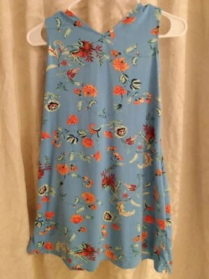 Amy Byer Blue Floral Shift Dress Girls Size 14 - Image 1 of 3