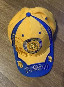 Nassau Bahamas Adjustable Cap Hat Yellow And Blue Adjustable HTS - Picture 1 of 5