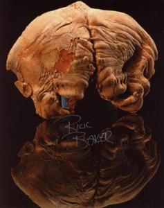 RICK BAKER SIGNED 8x10 PHOTO LEGENDARY MAKE UP ARTIST STAR WARS RARE BECKETT BAS - Picture 1 of 2