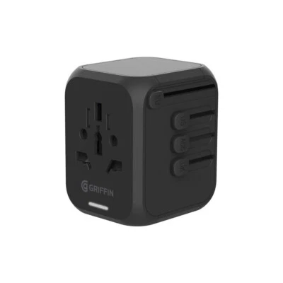 Adaptador de viaje internacional Griffin Powerblock 30W GP-140-BLK Foto 1 de 4