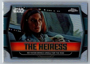 The Heiress 2024 Topps Chrome Star Wars # TH-10 Bo-Katan And Grogu Mandalorian - Picture 1 of 1