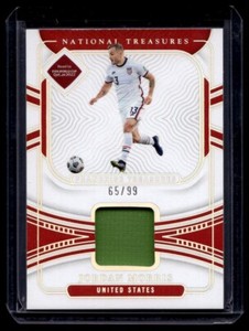 2022 Panini National Treasures Patch Jordan Morris /99 USA #FT-JMR