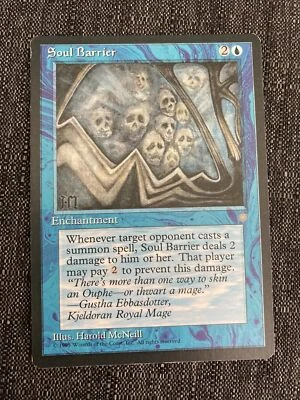 Magic the Gathering MTG Soul Barrier Ice Age   LP  - Image 1 of 2