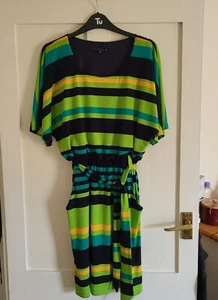Gorgeous Tiana B Green Colourful Dress. Size 8. US 4. Boho Hippy Festival - Picture 1 of 6