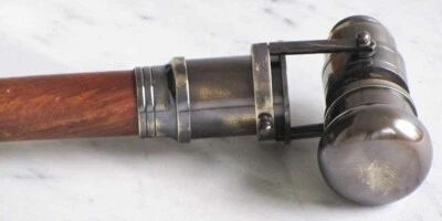 Telescopio de latón con acabado antiguo náutico coleccionable bastón de vidrio espía Foto 1 de 4