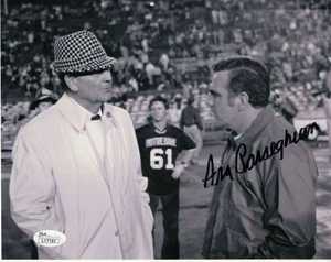 ARA PARSEGHIAN HAND SIGNED 8x10 PHOTO NOTRE DAME COACH+BEAR BRYANT JSA - Picture 1 of 1