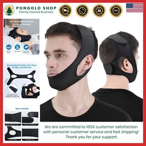 Lightweight Adjustable Chin Strap for Snoring Relief - Breathable & Odor-Free - Picture 1 of 8