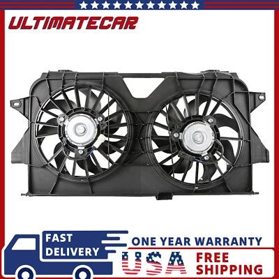Radiator Dual Cooling Fan For 05-07 Chrysler Town & Country Dodge Grand Caravan - Image 1 of 4