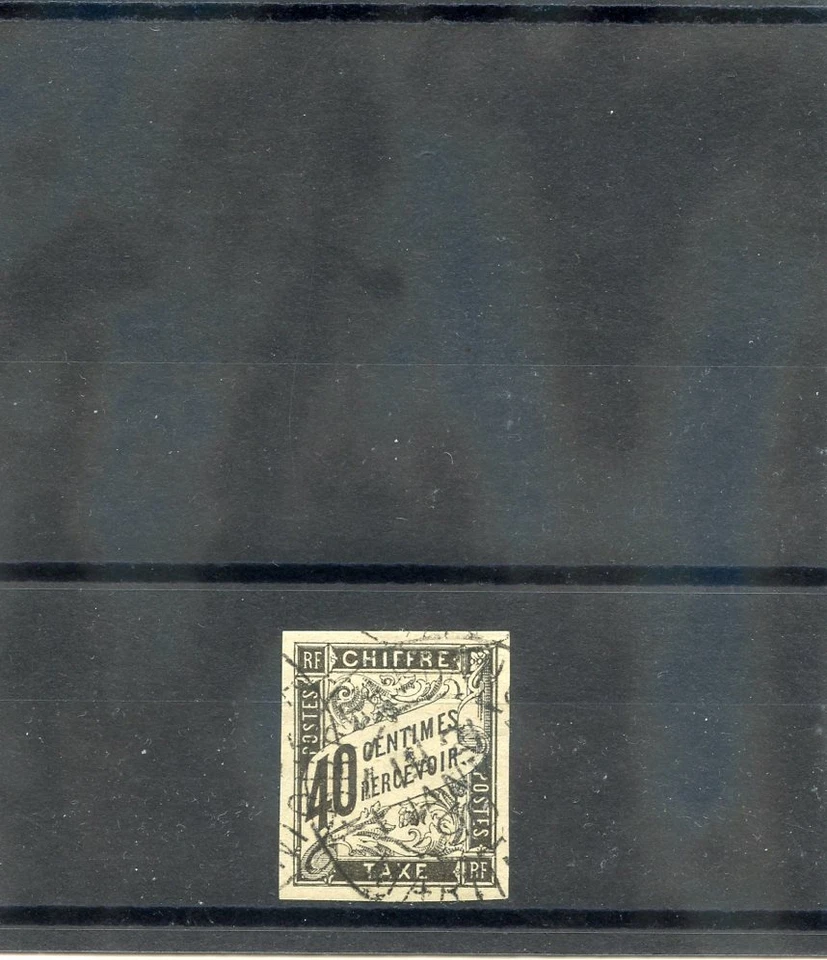 MARTINIQUE, FORERUNNER (YT T10)VF 1884 10c BLACK, MARTINIQUE 14JAN96 $65 - Image 1 of 1