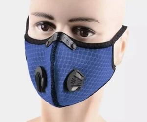Activated Carbon Air Purifying Face Mask Cycling Reusable Filter Haze Valve - Picture 1 of 5