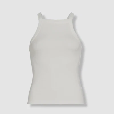 $98 A.L.C. Camiseta sin mangas de punto con espalda deportiva blanca Hannah de algodón para mujer talla XS Foto 1 de 4