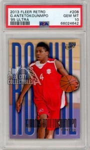 Giannis Antetokounmpo 2013-14 Upper Deck SP Authentic Rookie Card #208 PSA10 Gem - Picture 1 of 2