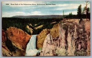 Postcard Yellowstone Park WY c1908 Great Falls of Yellowstone River Haines - Picture 1 of 2