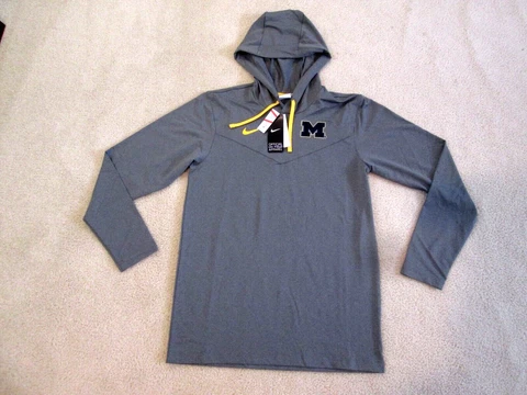 Nike Authentic NCAA MICHIGAN WOLVERINES ON-FIELD Lite Hoodie Men S NEW NICE! Cover