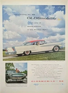 1957 General Motors Oldsmobile Print Ad.  New Oldsmobile For 58. - Picture 1 of 1