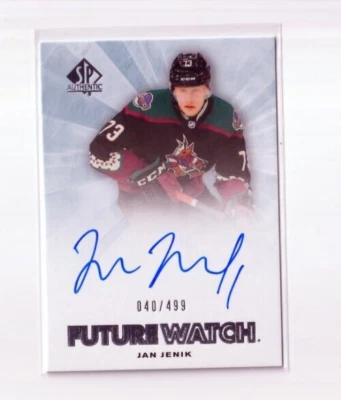 JAN JENIK '21/22 SP Authentic FUTURE WATCH RETRO autograph rookie card #'d /499 - Image 1 of 2