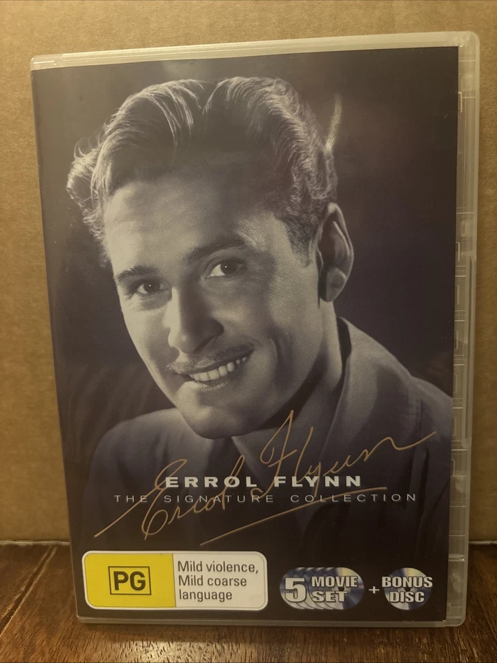Errol Flynn - The Signature Collection DVD 1935-2005 BoxSet Aus. Release VGC R4 - image 1 of 1