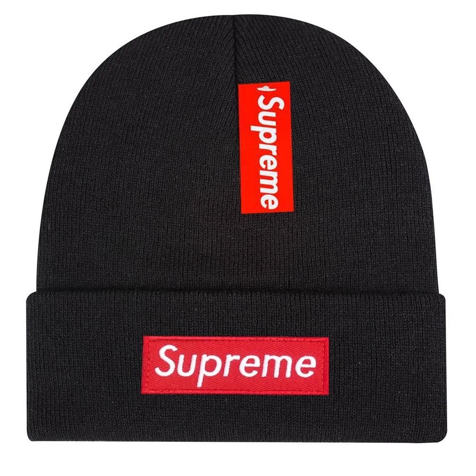 Supreme Black Core Classic Knit Beanie Boxed Logo Skull Cap Adult One Size - Image 1 of 1