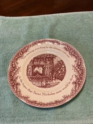twas the night before christmas noble excellence Round Salad Plate 8 “