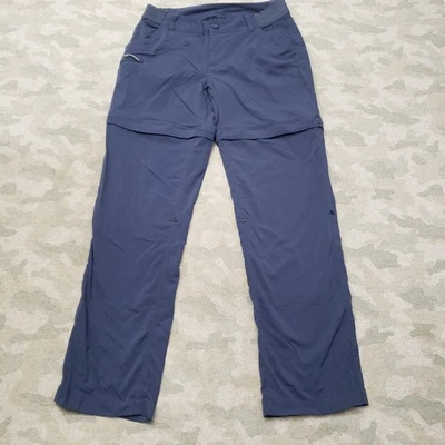 Calça conversível Worldwide Sportsman feminina 6 bolsos azuis perna reta - Imagem 1 de 4