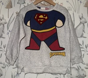 Boys Age 2-3 Years -  Zara Superman Sweater Top - Picture 1 of 2