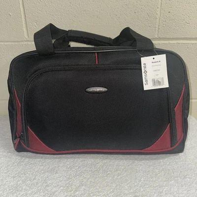 Samsonite Tessera II Boarding Travel Carry-On Bag, Black/Red, No Shoulder Strap - Image 1 of 4
