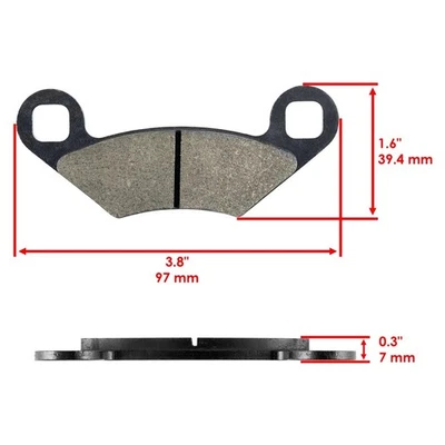 Front Rear Brake Pads for Polaris Trail Blazer 250 2001 2002 2003 2004 - Imagem 1 de 4