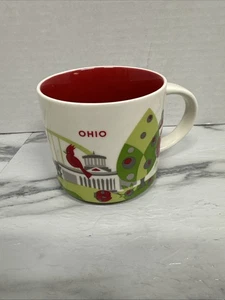 Tazza tazza caffè Starbucks OHIO 14 oz You Are Here serie da collezione 2013 ritirata - Foto 1 di 4
