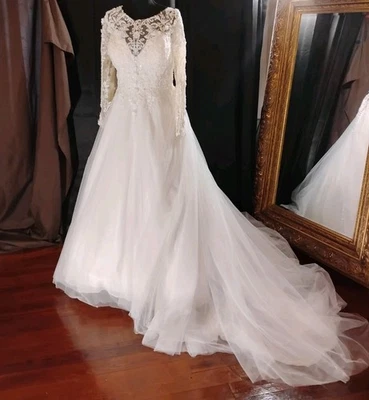 Disney Allure D312L Vestido de Boda Tren Princesa Jazmín Talla 18 Foto 1 de 4
