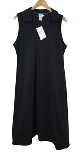 Vestido de mujer Calvin Klein Jeans sin mangas cuello polo negro talla XL - Imagen 1 de 4