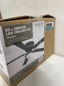 Hugger 52 in. LED Indoor Black Ceiling Fan with Light Kit - Picture 1 of 1