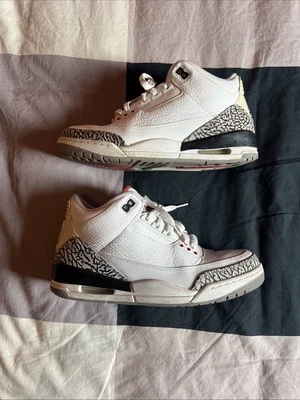 Jordan 3 Blanco Cemento Talla 9.5 US Hombre Sin Caja  Foto 1 de 4