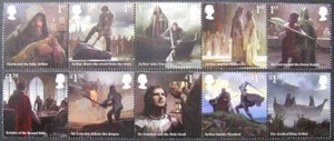 Sg.4492-4501 2021 King Arthur set, fine NH mint. - Picture 1 of 1