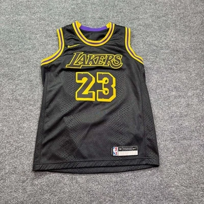 LeBron James Nike Jersey #23 Mens M Black Mamba Los Angeles Lakers NBA Swingman - Image 1 of 4