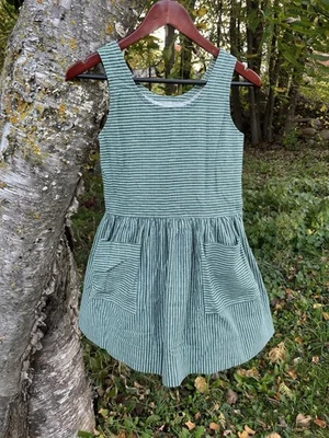 Vintage Homemade Green Dress With Pockets Girls XL Women’s XS - Image 1 of 4