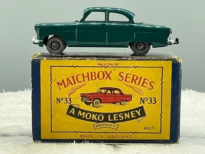 Matchbox Lesney,1957#33A Ford Zodiac,nMINT boxed, all original. - Image 1 of 4