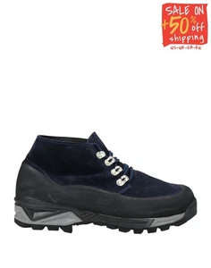 RRP€348 DIEMME Leather Sneakers US6 UK4 EU37 Vibram Blue Logo Made in Italy - Picture 1 of 7