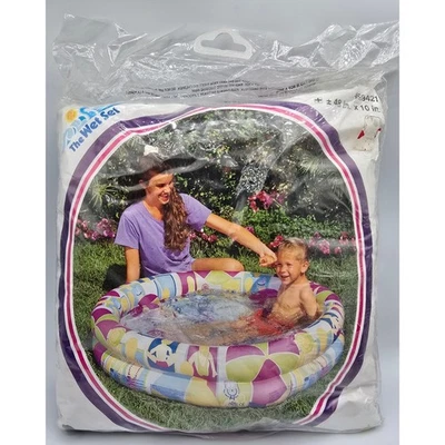Винтажный новый нераспакованный набор Intex The Wet 48 дюймов круглый 2 кольца детский бассейн Riviera 1997 - Изображение 1 из 4