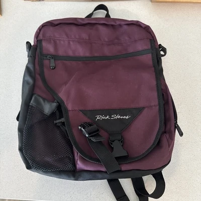 Rick Steves Veloce Plum Travel Backpack Daypack Convertible With Shoulder Strap - Image 1 of 4