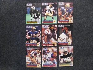 1991 PRO SET WORLD LEAGUE 9 CARD INSERT Parker, Lockett, Crossman, Gelbaugh - Picture 1 of 2