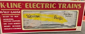 K-Line K-6436 Western Pacific Classic Feather Route Boxcar  "O" and O27 NEW! - Picture 1 of 2