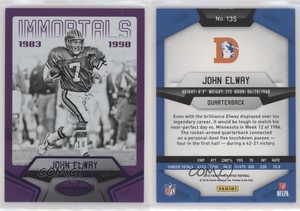 2016 Certified Immortals Mirror Purple /10 John Elway #135 HOF